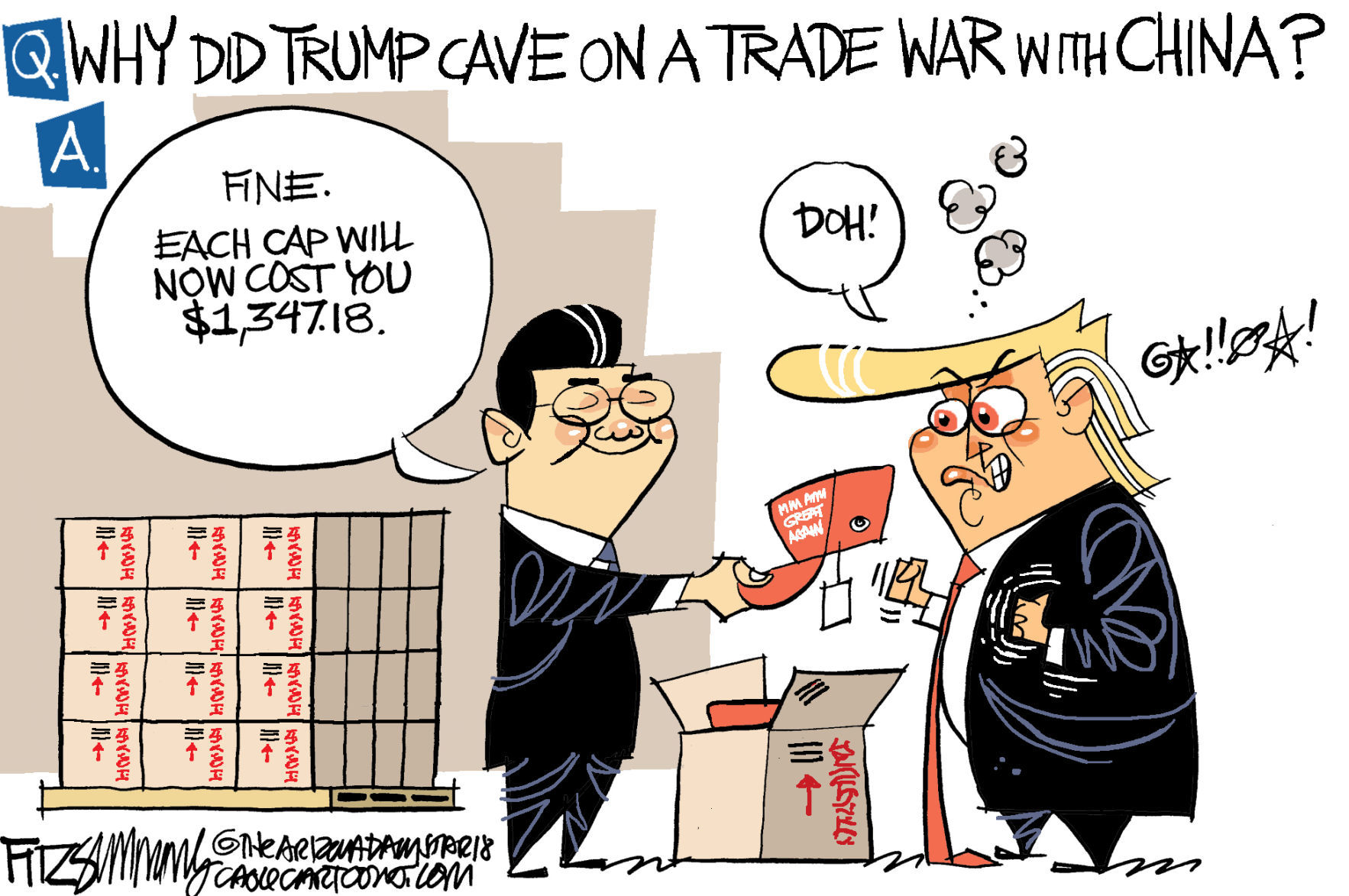 Daily Fitz Cartoon: China